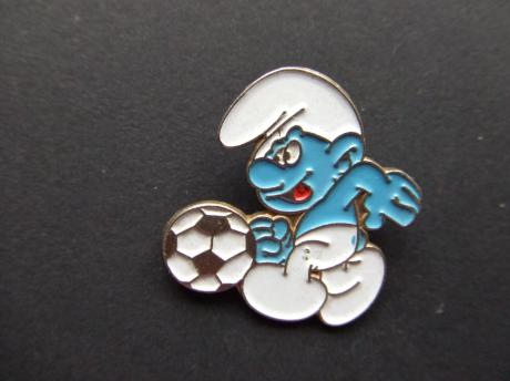 De smurfen voetbal smurf